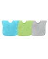 GREEN SPROUTS BABY GIRLS AND BABY BOYS PULL-OVER STAY-DRY BIBS PACK OF 3