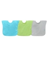 Green Sprouts Baby Girls And Baby Boys Pull-over Stay-dry Bibs Pack Of 3 In Green Multi