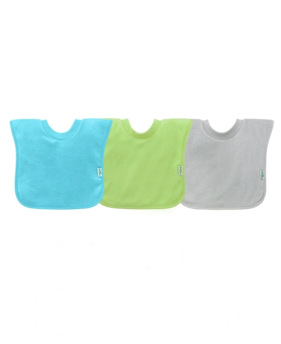 Green Sprouts Baby Girls And Baby Boys Pull-over Stay-dry Bibs Pack Of 3 In Green Multi