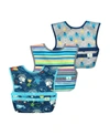 GREEN SPROUTS BABY BOYS AND GIRLS SNAP GO EASY-WEAR BIBS, PACK OF 3