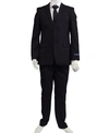Perry Ellis Toddler Boy's 5-piece Shirt, Tie, Jacket, Vest And Pants Solid Suit Set In Dark Grey