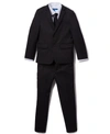 Perry Ellis Toddler Boy's 5-piece Shirt, Tie, Jacket, Vest And Pants Solid Suit Set In Dark Grey