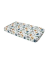 Little Unicorn Dino Friends Cotton Muslin Crib Sheet In Dino Friends Print