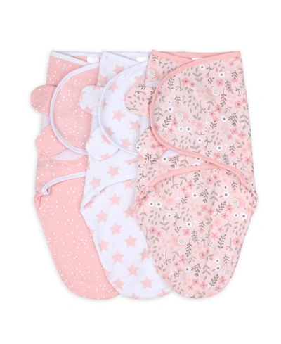 The Peanutshell Baby Boys And Girls Swaddles, Pack Of 3 In Stars