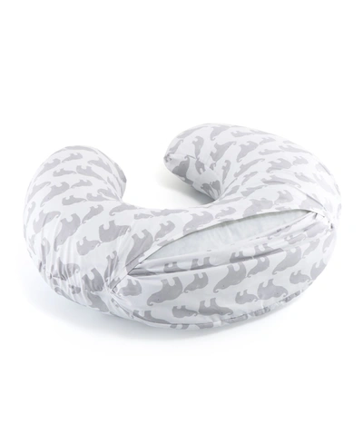 The Peanutshell Elephant Nursing Pillow With Case In Multi
