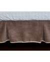 3 Stories Trading Nurture Cocoa Velour Dust Ruffle In Brown