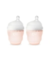 OLABABY SILICONE GENTLE BOTTLE 2 PACK, 4 OR 8 OZ