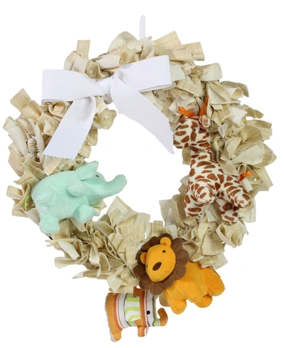 3 Stories Trading Decorative Baby Nursery Wreath In Tan