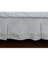 3 Stories Trading Nurture Blue Corduroy Dust Ruffle In Baby Blue