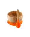 AVANCHY BABY BOYS AND GIRLS BAMBOO SUCTION BOWL AND SPOON SET