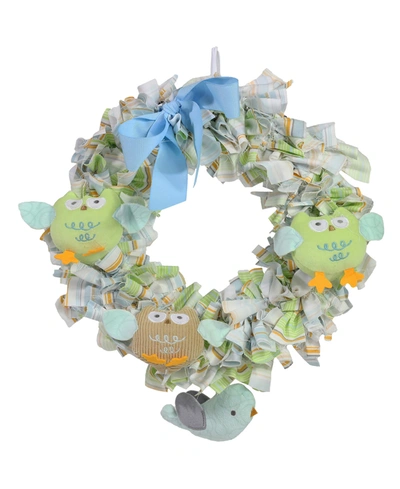 3 Stories Trading Decorative Baby Nursery Wreath In Blue