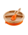 AVANCHY BABY BOYS AND GIRLS BAMBOO PLATE AND SPOON SET