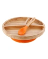 AVANCHY TODDLER BOYS AND GIRLS BAMBOO PLATE AND SPOON SET