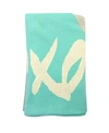 EARTH BABY OUTFITTERS BABY BOYS AND GIRLS ORGANIC COTTON XOXO KNIT BLANKET