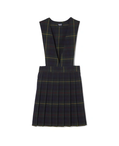 FRENCH TOAST BIG GIRLS V-NECK PLEATED PLAID JUMPER