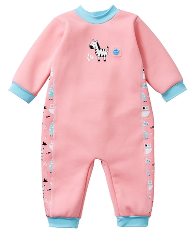 Splash About Baby And Toddler Warm In One Wetsuit In Pink