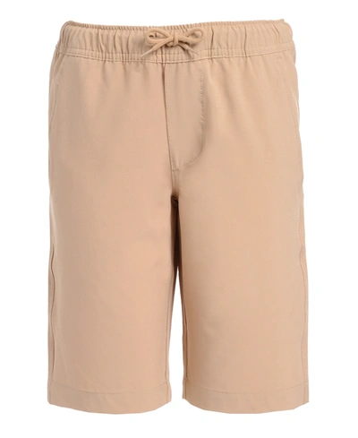 Nautica Big Boys Lowell Stretch Moisture-wicking Jogger Shorts In Med Khaki