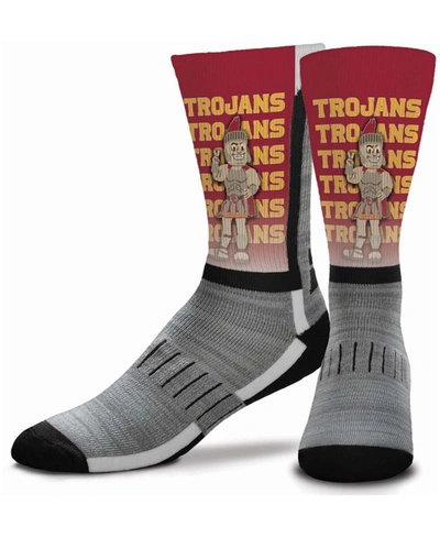 For Bare Feet Youth Girl's And Boy's Multi Usc Trojans Mascot V-curve Crew Socks