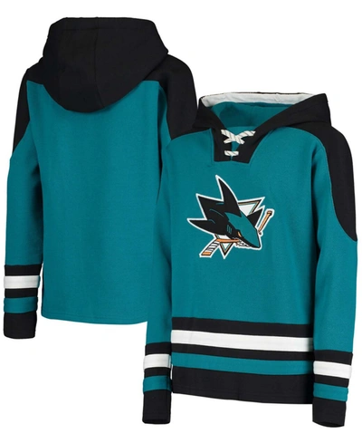 Outerstuff Youth Teal San Jose Sharks Ageless Must-have Lace-up Pullover Hoodie