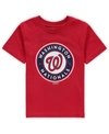 Outerstuff Toddler Boys And Girls Red Washington Nationals Primary Team Logo T-shirt In Red