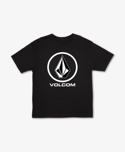 Volcom Crisp Stone Short Sleeve Tee - Navy In Black