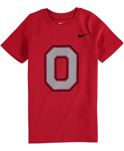 Nike Toddler Boys And Girls Preschool Scarlet Ohio State Buckeyes Logo Performance T-shirt
