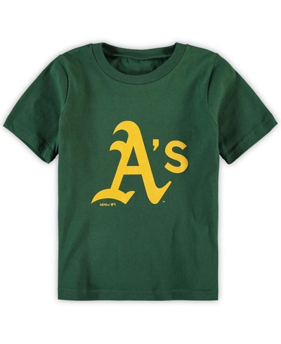 Outerstuff Toddler Boys And Girls Green Oakland Athletics Primary Team Logo T-shirt