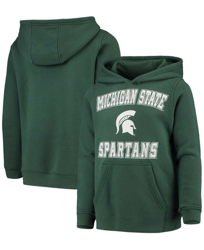 Outerstuff Youth Boys And Girls Green Michigan State Spartans Big Bevel Pullover Hoodie