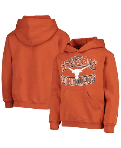 Champion Youth Boys And Girls Texas Orange Texas Longhorns Powerblend Pullover Hoodie