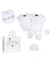 ROCK-A-BYE BABY BOUTIQUE BABY BOYS AND GIRLS 5 PIECE STARS LAYETTE GIFT SET