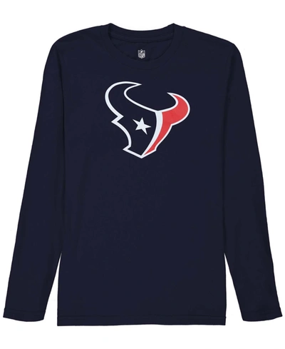Outerstuff Youth Boys Navy Blue Houston Texans Team Logo Long Sleeve T-shirt