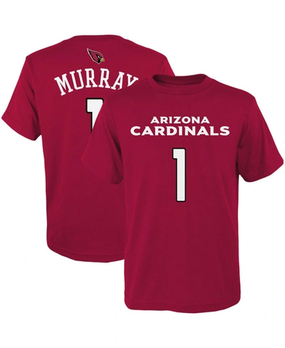 Outerstuff Youth Boys Kyler Murray Cardinal Arizona Cardinals Mainliner Player Name Number T-shirt In Burgundy