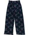 OUTERSTUFF BIG BOYS NAVY BLUE HOUSTON TEXANS ALL OVER PRINT LOUNGE PANTS