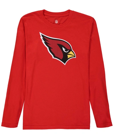 Outerstuff Youth Boys Cardinal Arizona Cardinals Team Logo Long Sleeve T-shirt In Burgundy