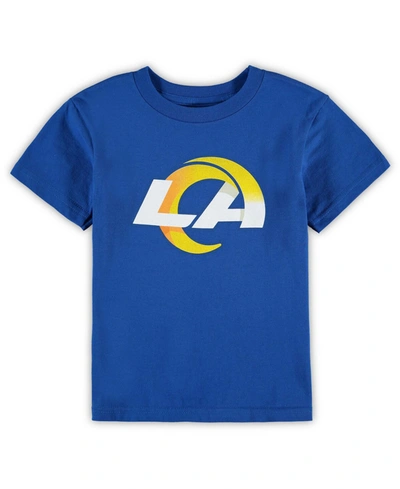 Outerstuff Kids' Preschool Boys And Girls Royal Los Angeles Rams Team Logo T-shirt In Royal Blue