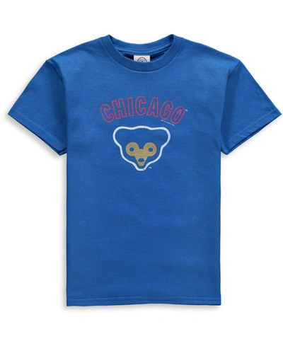 Soft As A Grape Youth Boys Royal Chicago Cubs Cooperstown T-shirt