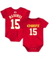 OUTERSTUFF NEWBORN PATRICK MAHOMES RED KANSAS CITY CHIEFS MAINLINER NAME NUMBER BODYSUIT