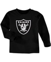 Outerstuff Preschool Boys And Girls Black Las Vegas Raiders Team Logo Long Sleeve T-shirt In Black