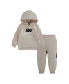 Nike Little Boys Club Hoodie And Joggers Set, 2 Piece In Cashmere Heather