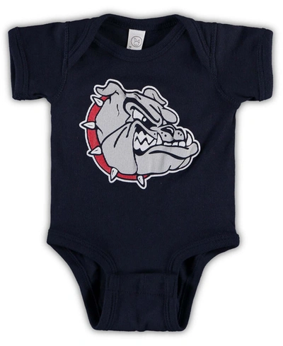 Two Feet Ahead Newborn Infant Navy Gonzaga Bulldogs Big Team Logo Bodysuit