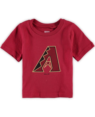 Outerstuff Infant Boys And Girls Red Arizona Diamondbacks Primary Team Logo T-shirt