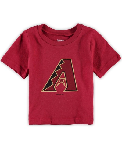 Outerstuff Babies' Infant Boys And Girls Red Arizona Diamondbacks Primary Team Logo T-shirt