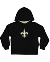 Outerstuff Toddler Boys And Girls Black New Orleans Saints Fan Gear Primary Logo Pullover Hoodie In Black