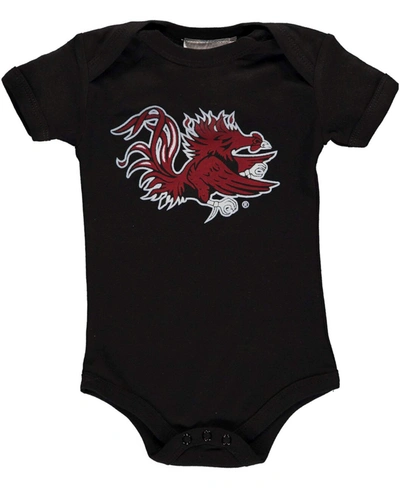 Two Feet Ahead Infant Boys And Girls Black South Carolina Gamecocks Big Logo Bodysuit