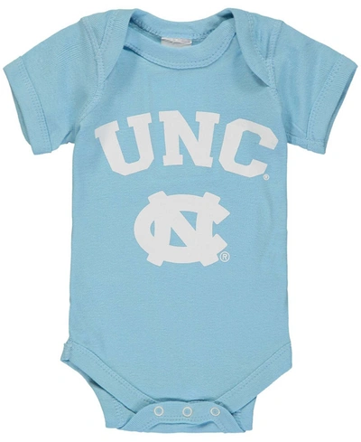 Two Feet Ahead Infant Boys And Girls Carolina Blue North Carolina Tar Heels Arch And Logo Bodysuit