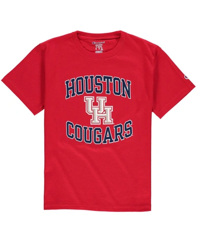 Champion Big Boys Red Houston Cougars Circling Team Jersey T-shirt