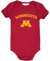 TWO FEET AHEAD INFANT BOYS AND GIRLS MAROON MINNESOTA GOLDEN GOPHERS ARCH AND LOGO BODYSUIT