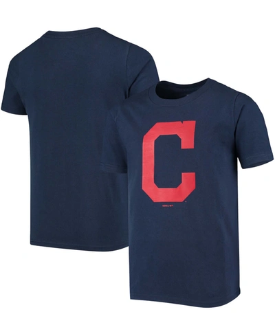 Outerstuff Youth Boys Navy Cleveland Indians Primary Logo Team T-shirt