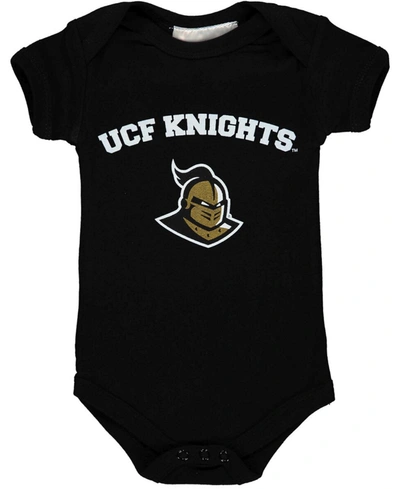 Two Feet Ahead Babies' Infant Boys And Girls Black Ucf Knights Arch And Logo Bodysuit