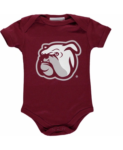 Two Feet Ahead Infant Boys And Girls Maroon Mississippi State Bulldogs Big Logo Bodysuit